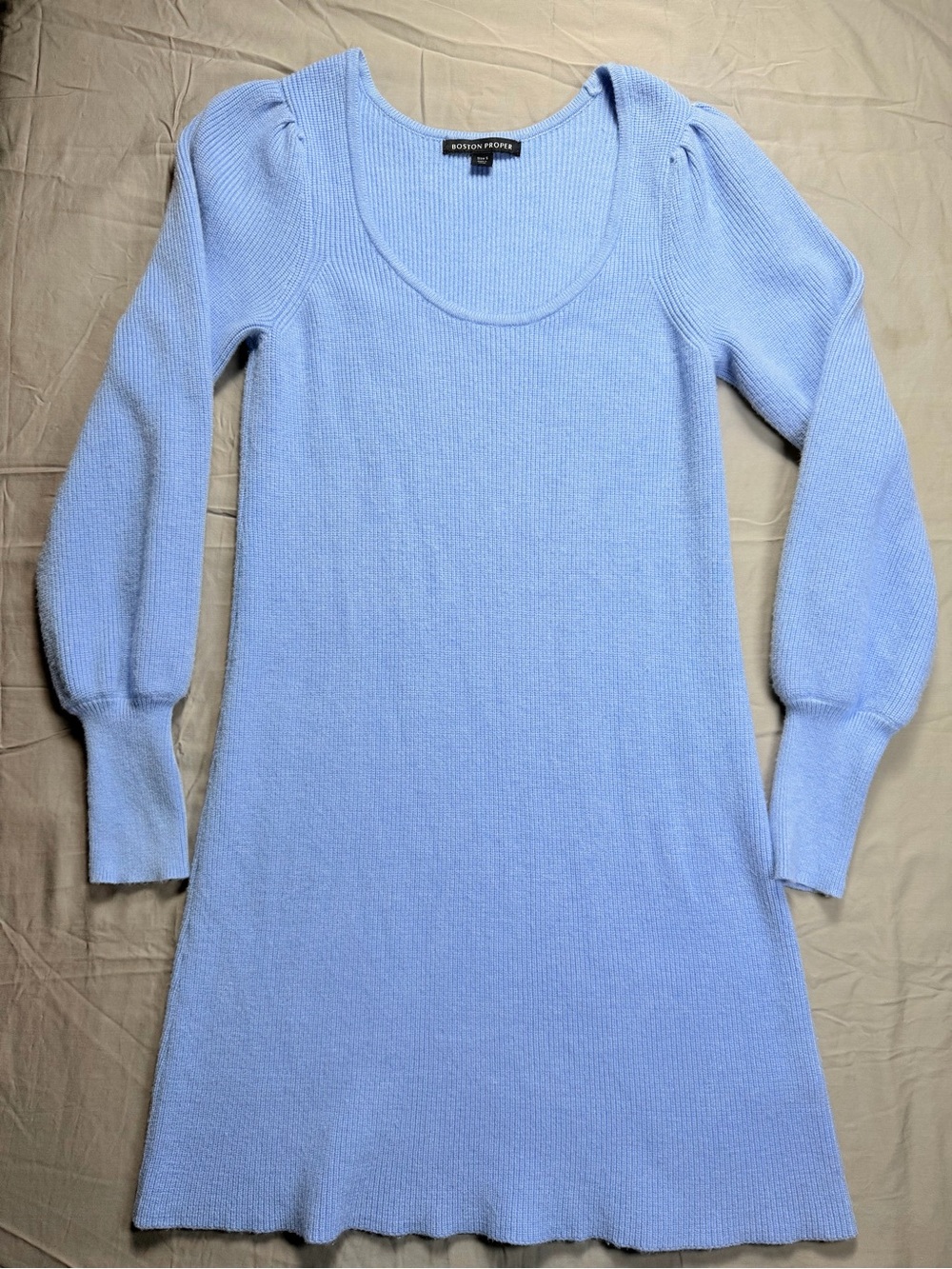 Boston Proper Scoop Neck Balloon Sweater Dress